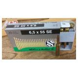 6.5 mm rifle ammo -- full box