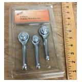 NEW Valley 3-piece stubby ratchet set