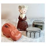 4 collectible vintage coin banks