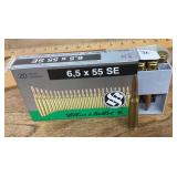 6.5 mm ammo --full box
