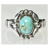 Sterling silver turquoise ring