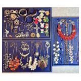Large lot of costume jewelry