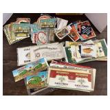 Vintage labels--worldwide food and hotel