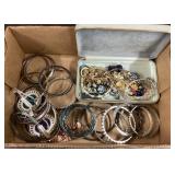 Box of costume jewelry