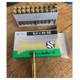 6.5 mm rifle ammo-- full box