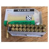 6.5 mm rifle ammo --full box