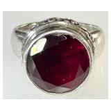 Sterling silver garnet? ring