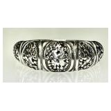 Sterling silver ring --large size