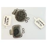 2 NEW sterling silver bracelet clasps