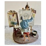 Norman Rockwell "Triple Self-Portrait" sculpture
