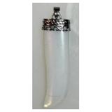 Opalite "tooth" pendant