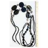 Long blue tiger eye necklace