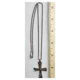 James Avery sterling cross pendant on 20" chain