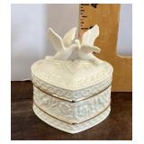 Lenox heart-shaped trinket box