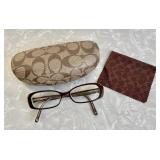 Coach "Fionna" brown eyeglasses & hard case