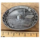 1983 Kansas corn festival belt buckle