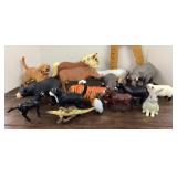 Group of plastic animals