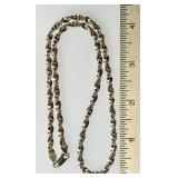 16" Gold over sterling twist necklace