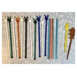 Lot of plastic swizzle sticks--Playboy, Trader