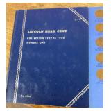 Lincoln head cent collector book --70% full