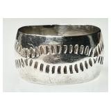 Wide sterling silver band