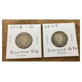 2 Barber quarters 1907-1908