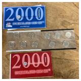 2 Uncirculated coin sets 2000
