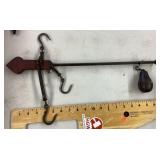 Antique mercantile hanging scale