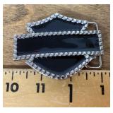 Enameled Harley Davidson belt buckle