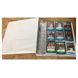 Binder with sports cards