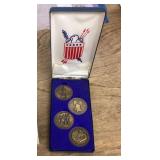 Set of 4 bicentennial coins