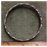 Sterling silver bangle bracelet