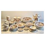 76-piece set Alfred Meakin "Fair Winds" china