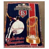 2011 St Louis Cardinals Champions woven throw