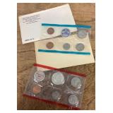 1970D and 1970S uncirculated coin sets