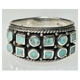 Sterling silver turquoise ring