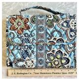 Blue Vera Bradley travel jewelry organizer