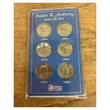 Susan B Anthony dollar set
