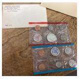 US uncirculated coin set 1969D and 1969P