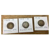 3 Barber quarters 1909-1916
