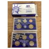 2 US proof sets 2001