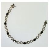 Gold over sterling tennis bracelet