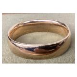 Gold filled bangle bracelet