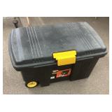 Large Contico wheeled work bin