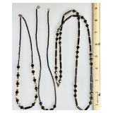 3 hematite necklaces