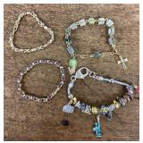 4 costume jewelry bracelets