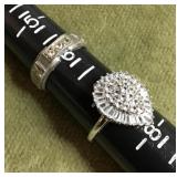 2 sterling silver rings