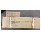 NEW 2-shelf plastic parts cart