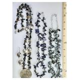 3 gemstone necklaces
