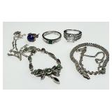 Scrap sterling jewelry clean up lot